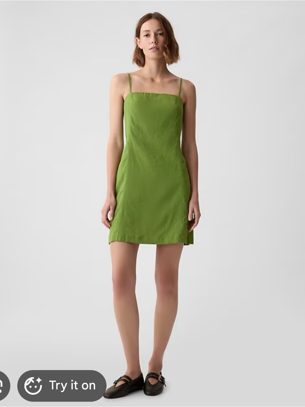 GAP Olive Green Mini Slip Dress